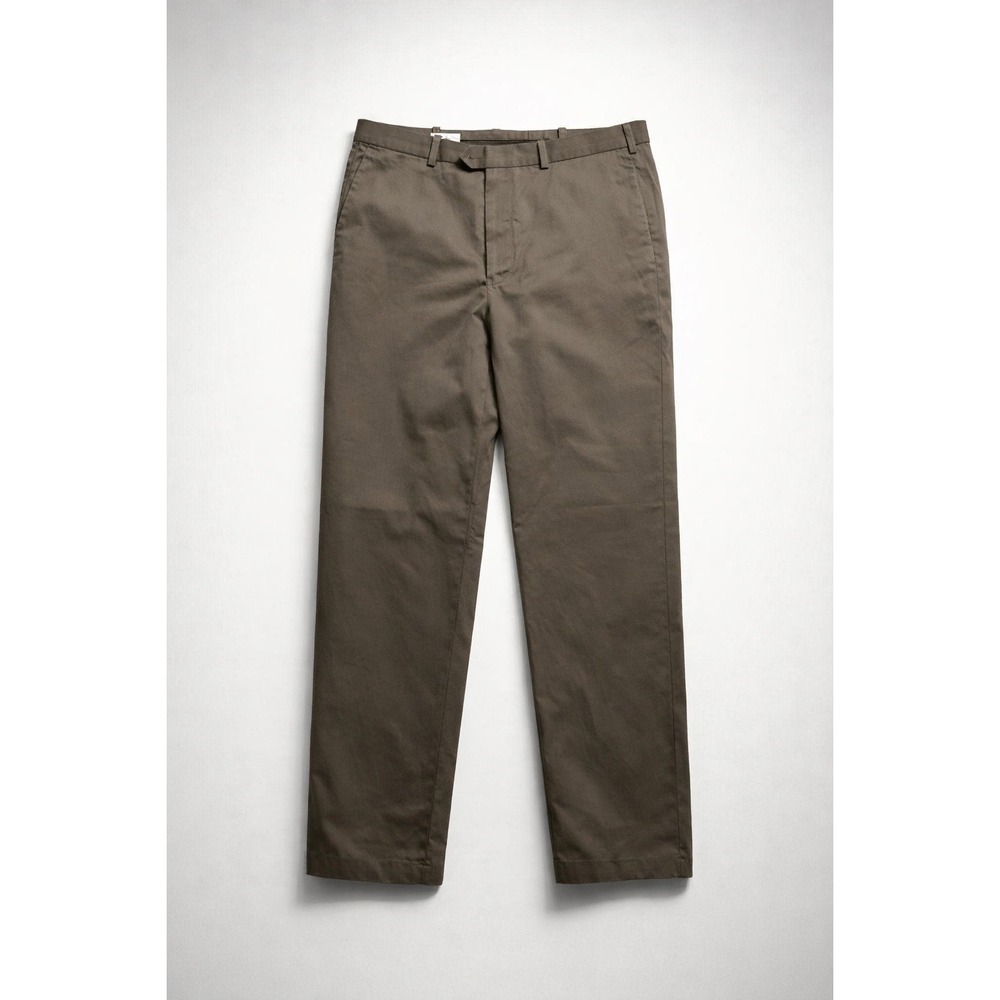 John W. Nordstrom Chino Pants Mens 38x32 Brown Supima Cotton Quiet Luxury Preppy - Picture 1 of 8